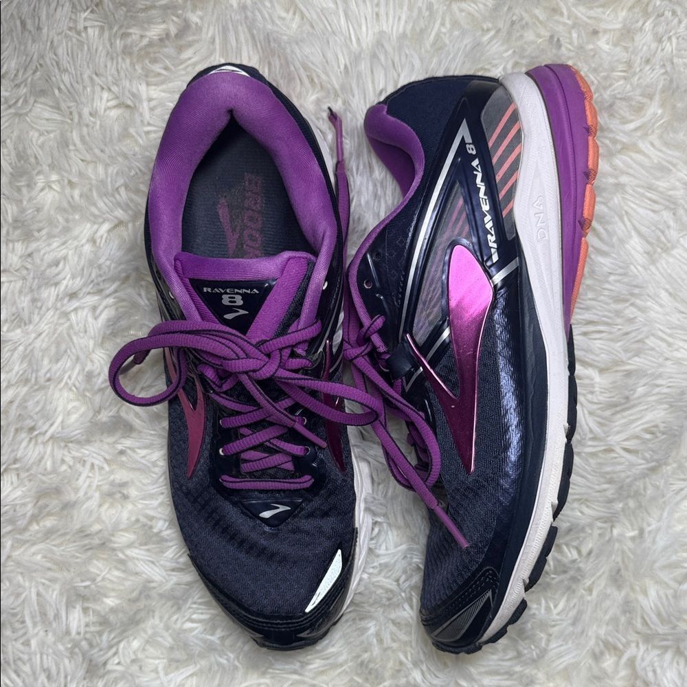 Brooks Women's Ravenna 8 Running Shoes - Purple and Blue - Picture 1 of 5